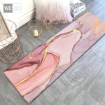 Abstrakti akvarelė rožinė mergaitės miegamojo kilimėlis prie lovos miegamojo virtuvės kilimėlis Svetainės kilimas 40x60cm
