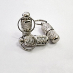 3 vnt./stal. Žalvariniai nuo praradimo pakabukai Mini vandeniui atspari metalinė kapsulė Telefono numeris Adresas Informacija Dėklas naminių gyvūnėlių priedai sidabras