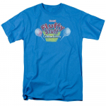 Tootsie Roll Fluffy Stuff Logo Candy Tee Turquoise Unisex mar&scaron;kinėliai