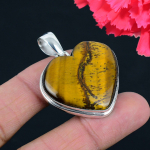 Tigro Akies Brangakmenio Pakabukas I&scaron; Solidinio 925 Sterlingų Sidabro Pakabukas Papuo&scaron;alas Dovana Unisex