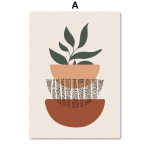 Lapų Saulė Vaivoryk&scaron;tė Abstraktus Boho Sienų Menas Drobės Tapyba Skandinavi&scaron;ki Plakatai ir Spaudai Sienų Paveikslai Svetainei Namų Dekoravimas 21X30cm No Frame