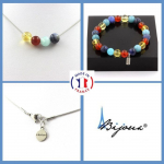 Pierres et Min&eacute;raux. Parure Bracelet Collier Perles Sodalite + Aigue-Marine + Agate Rouge + Taille personnalisable.
