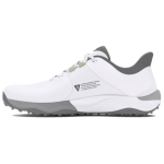 Under Armour Drive Pro be dyglių golfo platūs baltos metalinės spalvos pistoletinės metalo spalvos vyri&scaron;ki sportbačiai 3026921-100 44
