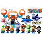 1 rinkinys animacinių filmukų &bdquo;Octonauts&ldquo; figūrėlės kapitonas Barnaclas Kwazii Peso Tweak Dashi Inkling Octopod PVC mini kolekciniai žaislai vaikams dovana