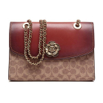 Coach Parker 26 Klasikinis Gėlių Grandinėlės Ra&scaron;to Padengto Drobės Rankinis Krep&scaron;ys Moteri&scaron;ki Rankiniai Krep&scaron;iai Ruda Geltona 30585-B4RU Gift Box Sets (Basic Set+Black Box)