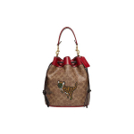 Coach Field 23 Klasikinis Monogramos Odinis Dinzaurų Spaudos Rankinė Moteri&scaron;ka rankinė Ruda Raudona C7769-B4TWJ Basic Set (Bag+Dust Bag)