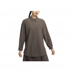 Nike Dri-Fit 24.7 Puikiai tampri Madinga Universali Polo ilgomis rankovėmis mar&scaron;kinė moterims Mineralinės pilkos spalvos Baroko rudos spalvos HQ0237-004 M