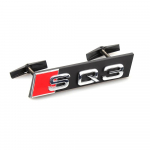 3D ABS chromo juodas logotipas SQ3 SQ5 SQ7 emblema automobilio priekinių grotelių ženklelio priedai Audi SQ black