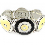 Les Tr&eacute;sors De Lily [D9671] - Bracelet Cr&eacute;ateur 'Babouchka' Noir Ivoire balta