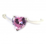 Bague Argent 'Love' rose