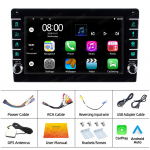 REAKOSOUND 8 colių automobilinis radijas, 1 dol. belaidis CarPlay Android Auto automobilio daugialypės terpės grotuvas Bluetooth vaizdo įra&scaron;ų MP5 grotuvas 8 colių jutiklinis ekranas Wifi HD vaizdo FM