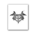 Rorschach testo akvarelė sienų menas Drobės tapyba Psichologo dovana Psichologinis testas Plakatai ir spaudiniai Paveikslėliai Klinikos dekoras 50*80cm