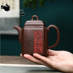 Yixing rankų darbo purpurinis molinis puodas namų kolekcija Black Star Sand Life Like arbata Geriamas Pu'er Kung Fu arbatos rinkinys Kini&scaron;kas arbatinukas420ml 1pcs China