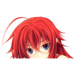 J545# Anime Girl Himejima Akeno lipdukas ant automobilio vinilo lipduko vandeniui atsparaus dekoravimo automobilio lipdukų M-15cm-Longest Side