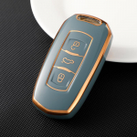 Naujas TPU Automobilio Nuotolinio Raktelio Dėklas Dangtelis Korpusas Fobas Geely Atlas Boyue NL3 EX7 Emgrand X7 EmgrandX7 SUV GT GC9 Borui Apsauginis Laikiklis Key Case balta