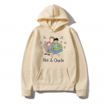 Heartstopper Hoodies Nick ir Charlie Animacinis Spaudinys Streetwear Unisex Moteri&scaron;ki Madingi Per dydį Megztiniai su Gobtuvu Megztinis Puloveris Sportiniai Drabužiai L beige