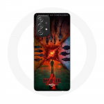 Coque pour Samsung Galaxy A33 5G Stranger Things Saison 4 Affiche Equipages de la Nouvelle Th&eacute;orie