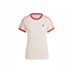 Adidas Daugia spalvų &Scaron;irdelė Laisvalaikio Apvalus Kaklas Prigludęs T-shirt Moteri&scaron;ki Vir&scaron;utiniai Drabužiai Miracle-Quartz IS5204 XXS