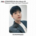 &bdquo;Paklydusių vaikų&ldquo; 9-asis mini albumas &bdquo;ATE Makestar&ldquo; vaizdo skambučio įvykio naudos nuotraukų kortelė KPOP Seungmin