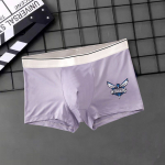 Vyri&scaron;ki apatiniai Boksai Vyri&scaron;ki Patogūs Kvėpuojantys Kelnaitės Kietos &Scaron;ortai Apatiniai kelnaitės Vyri&scaron;kas Bokseris Dovanų Dydis L-4XL L violetinė/pilka