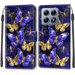 Prabangus dažytas odinis dėklas Piniginės knygos stiliaus apsauginis dangtelis, skirtas Xiaomi 14 14T 13T 11T Pro/Redmi Note14 Note13 Note12 Note11 Note9 Note8 Redmi 13 Redmi Note 10 Pro