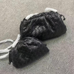 Nauja moteri&scaron;ka klostuota koldūno formos rankinė i&scaron; natūralios odos, debesies formos rankinė, pintas karvės odos rankinė per petį, crossbody rankinė, Ashi Ge to paties stiliaus Weaving small size: 22 x 12 x 7CM gray