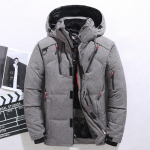 Kalėdų dovana Vyri&scaron;ka pūkinė striukė Snow Parkas Vyri&scaron;ki &scaron;iltai gobtuvai su vėjui atspariu žieminės pūkinės striukės vir&scaron;utiniai drabužiai S