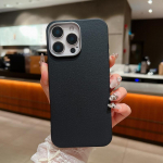 Odinės tekstūros TPU mink&scaron;tas telefono dėklas-apvalkalas iPhone 16 Pro Max 15 14 Pro 13 12 11 plonas matinis smūgiams atsparus buferio dangtelis iPhone 16 juoda
