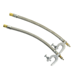 2 vnt 10 colių pintos nerūdijančio plieno dvigubos padangos vožtuvo koto prailginimo RV priekaba