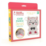 Kit mosa&iuml;que - Diamond Mosaic - Porte-monnaie Chat - Blanc - 7 ans - Plastique balta