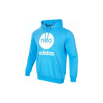 Adidas Neo Prekės ženklo logotipas su rai&scaron;teliais, ilgomis rankovėmis, unisex džemperis, mėlynas HM2001 M