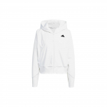 Adidas ZNE. Austas džemperis su užtrauktuku ir vienspalviu logotipu Moteri&scaron;ki &scaron;varkai Baltas IN9483 L
