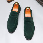 Dizainerio Suede Patentinės Odos Laisvalaikio Batai Vyrams Mokasinai Formaliai Vestuvinei Suknelei Homecoming Avalynė Zapatos Hombre 38 žalia