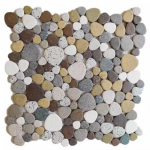 1 vnt. 30x30 cm keraminės akmenukų mozaikinės plytelės baseinams, tvenkiniams, vonios kambariams, neslystančios, atsparios dėvėjimuisi grindų ir sienų dekoravimo plytelių lak&scaron;tas 1Piece -30x30cm
