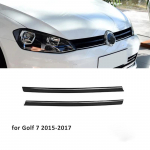 Blizgi juoda priekinio buferio grotelių apdailos juostelė Dangtelis VW Golf 7 7.5 MK7 priedams Golf 7