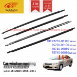 Priekinių ir galinių durų stiklo sandarikliai, skirti Toyota Camry (75710-06100, 75730-06100) Left Front Door Outer Weatherstrip