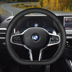 Skirta BMW X3 G45 2025~2027 2026 Automobilio Vairo rato Neslystanti, Atspari Įbrėžimams ir Dėvėjimuisi Odinė Apsauginė Apdangalas Interjero Aksesuarai D-type Black gray