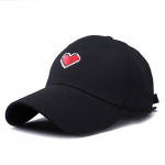 Meilės siuvinėjimo beisbolo kepuraitė, moteri&scaron;ka &bdquo;Snapback&ldquo; hiphopo kepurė, moteri&scaron;ka &bdquo;Meilė&ldquo; &scaron;irdies skydelis nuo saulės &bdquo;Trucker&ldquo; kepurė juoda
