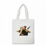 dogecoin ir elon pirkinių krep&scaron;ys vyri&scaron;kas pečių krep&scaron;ys Dogecoin Elon Musk Juokingas anime Moteri&scaron;ka rankinė drobinis krep&scaron;ys Bolsas 24*26cm