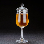 125 ml Skaidrus viskio taurė su dangteliu Profesionalus someljė Kri&scaron;tolinė vyno degustavimo taurė Konjako taurė Brandy taurės Atitikimo dangtelis Glass With Lid 125ml