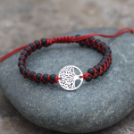 Double Layer Natural Stone n Japser Bracelets Women Men Bohemia Yoga Charm Macrame Chakra Bracelet Healing Bracelet Style  C black