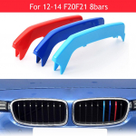 3vnt M Power Car Racing priekinių grotelių apdailos juostelės BMW SERIES 1, skirtos BMW 2012 2013 2014 F20 F21 8 strypai