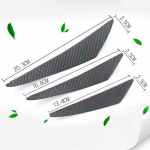 6 dalys / rinkinys universalaus priekinio buferio lūpų dekoravimo difuzoriaus skirstytuvo kėbulo spoileris Canard automobilio modifikacijos formos 1 set