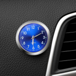 Mini &scaron;viesus automobilio laikrodis, vidinis priklijuojamas skaitmeninis laikrodis Automatinis kvarcinis laikrodis 40 mm motociklo laikrodžio automobilio ornamentas mėlyna