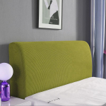 Elastingi lovos galvūgalio užvalkalai Polarinio fliso nugaros apsaugos audinys namams, vie&scaron;bučiui, banketams, ilgo atlo&scaron;o kėdės užvalkalas 120x70cm žalia