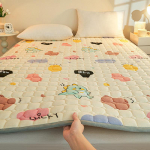 Naujas Milk Velvet dygsniuotas čiužinys Mink&scaron;ta pagalvėlė Buitinė lova čiužinys Apsauginis padėklas Hotel Tatami lovos pagalvėlė 120*200cm
