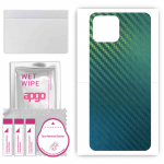 apgo Protective Skin Sticker for the back compatible with Honor Play 5T, Wrap Film, Foil, Vinyl - Pattern Carbon Chameleon CAKA1