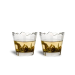 2 verres shooter d&eacute;chiquet&eacute;s effets cass&eacute;s