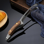 304 nerūdijančio plieno grilio BBQ žnyplės kar&scaron;čiui atsparios maisto gaminimo žnyplės su medine rankena kepsnių spaustukas piknikui žygiams virtuvės reikmenys stovyklavimo reikmenys 1pc