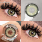 EYESHARE 2Pcs/Pair NICOSIA Series Contact Lenses Annual Green Lens 14.2mm Blue Eye Lenses Fashion Cosmetic Pupils